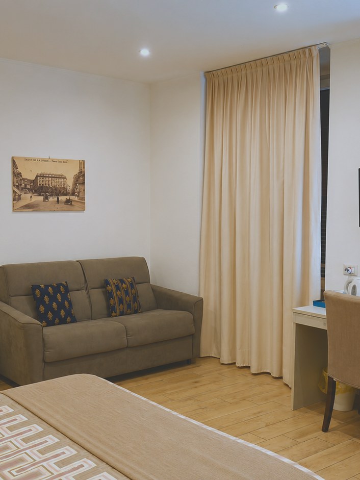 Habitación doble con cama supletoria